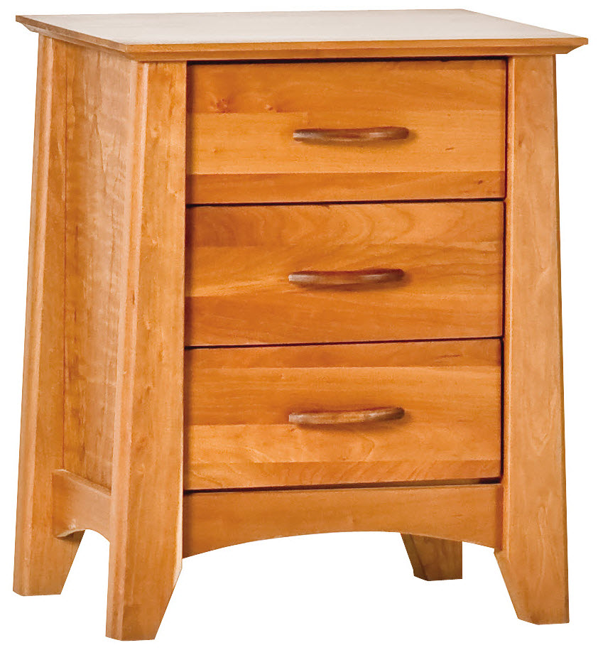 Willow 3 Drawer Nightstand