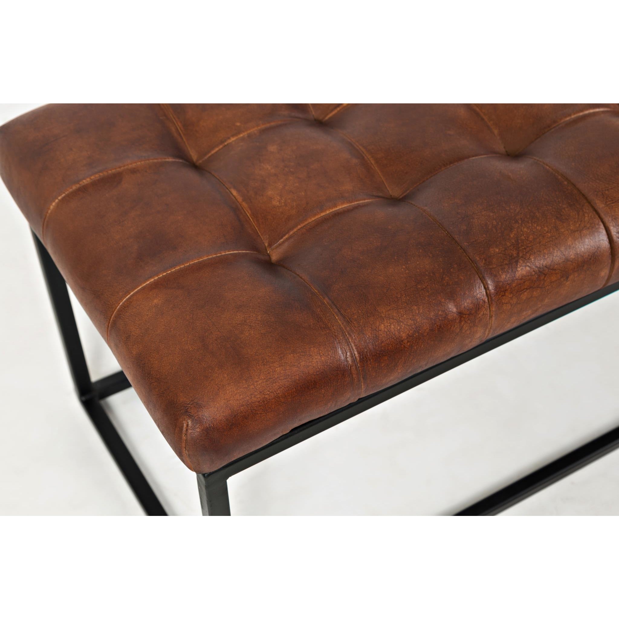 Watson Leather Ottoman