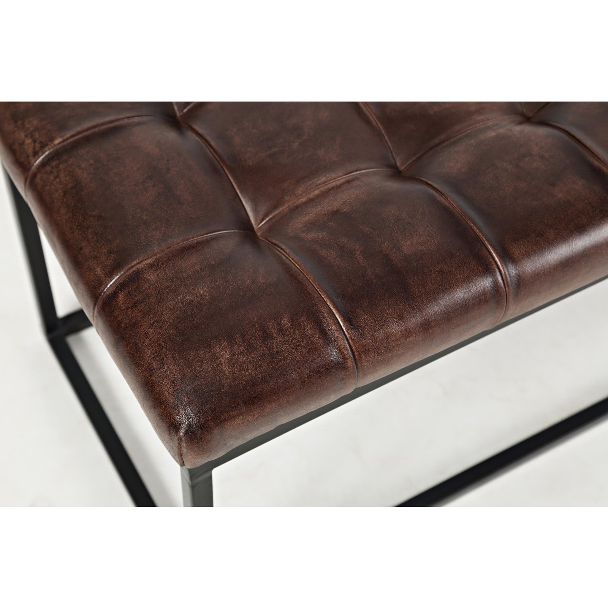 Watson Leather Ottoman