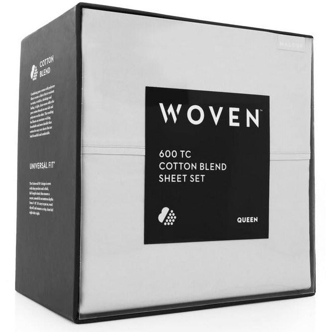 Woven  4 Piece 600 Thread Count Cotton Blend Sheet Set